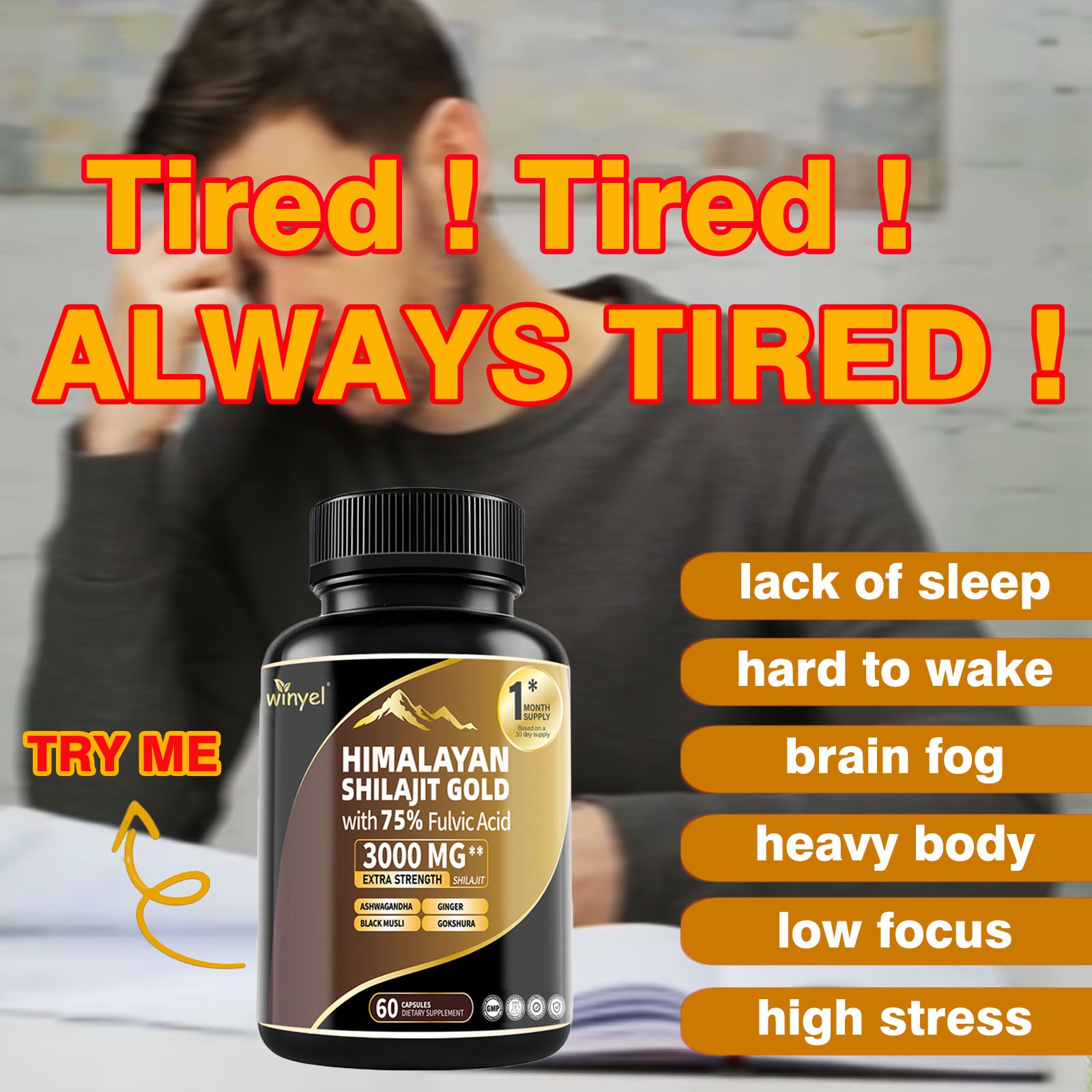 Overcome fatigue with Shilajit